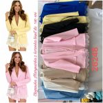 Marynarki Damskie wloskie _over size _ paczka 6szt_ mix kolor 6649613