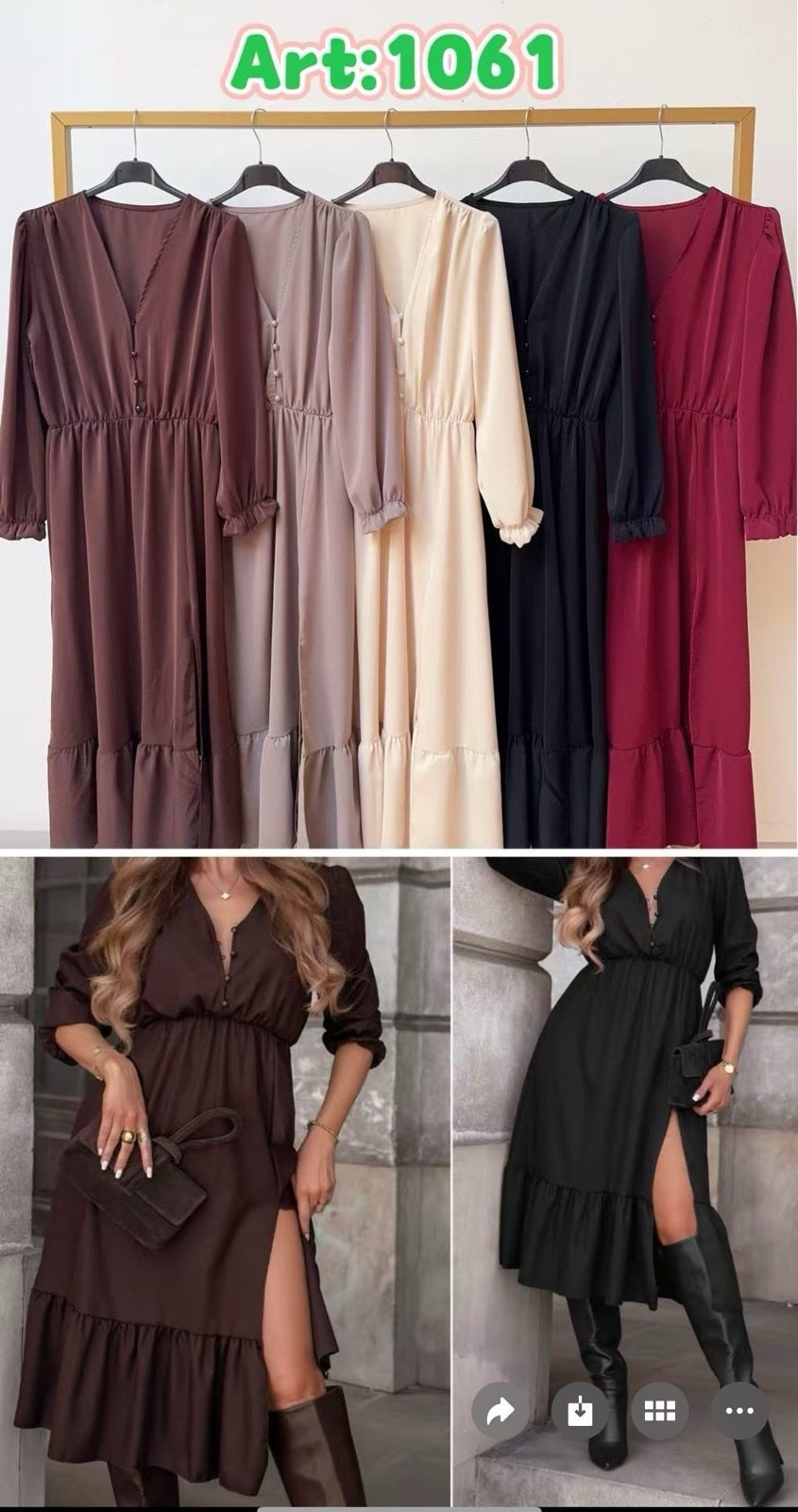 Sukienki Damskie wloskie _size uni_ paczka 6szt_ mix kolor 6649620