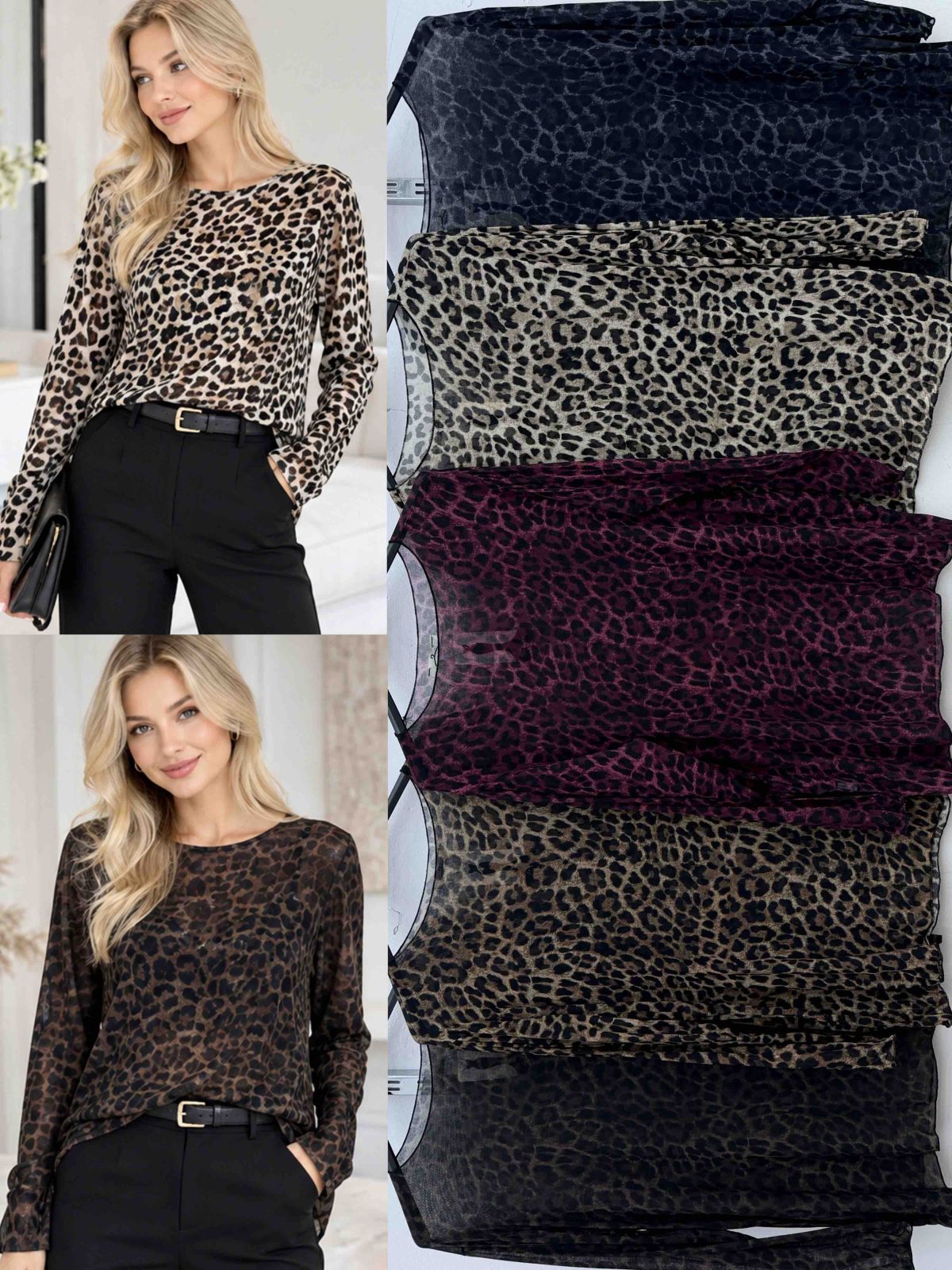 Bluzki Damskie wloskie _over size _ paczka 6szt_ mix kolor 6649624