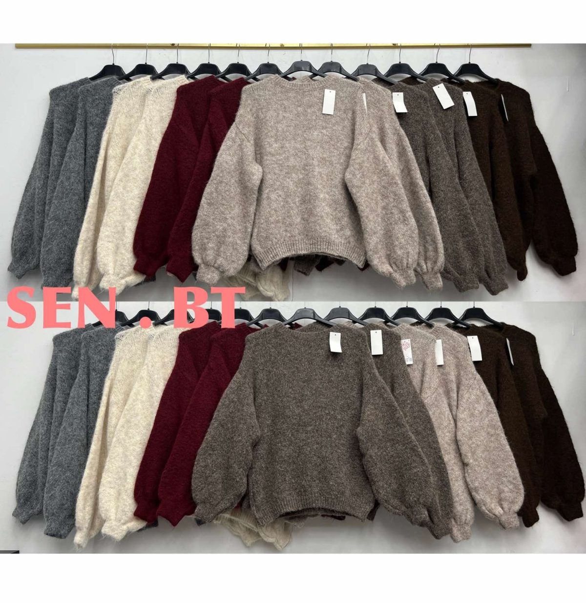 Swetry Damskie wloskie _size uni_ paczka 6szt_ mix kolor 6649641