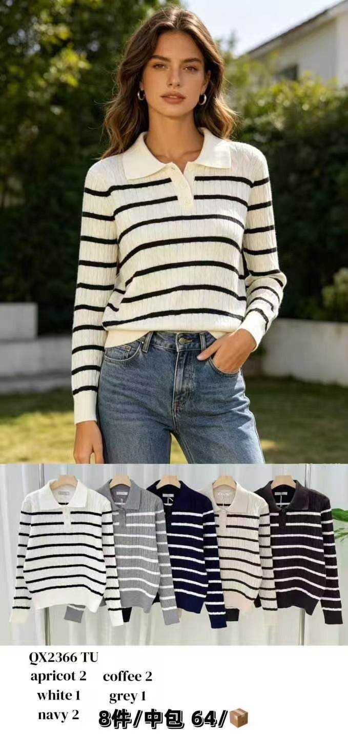 Swetry Damskie wloskie _size uni_ paczka 8szt_ mix kolor 6649667