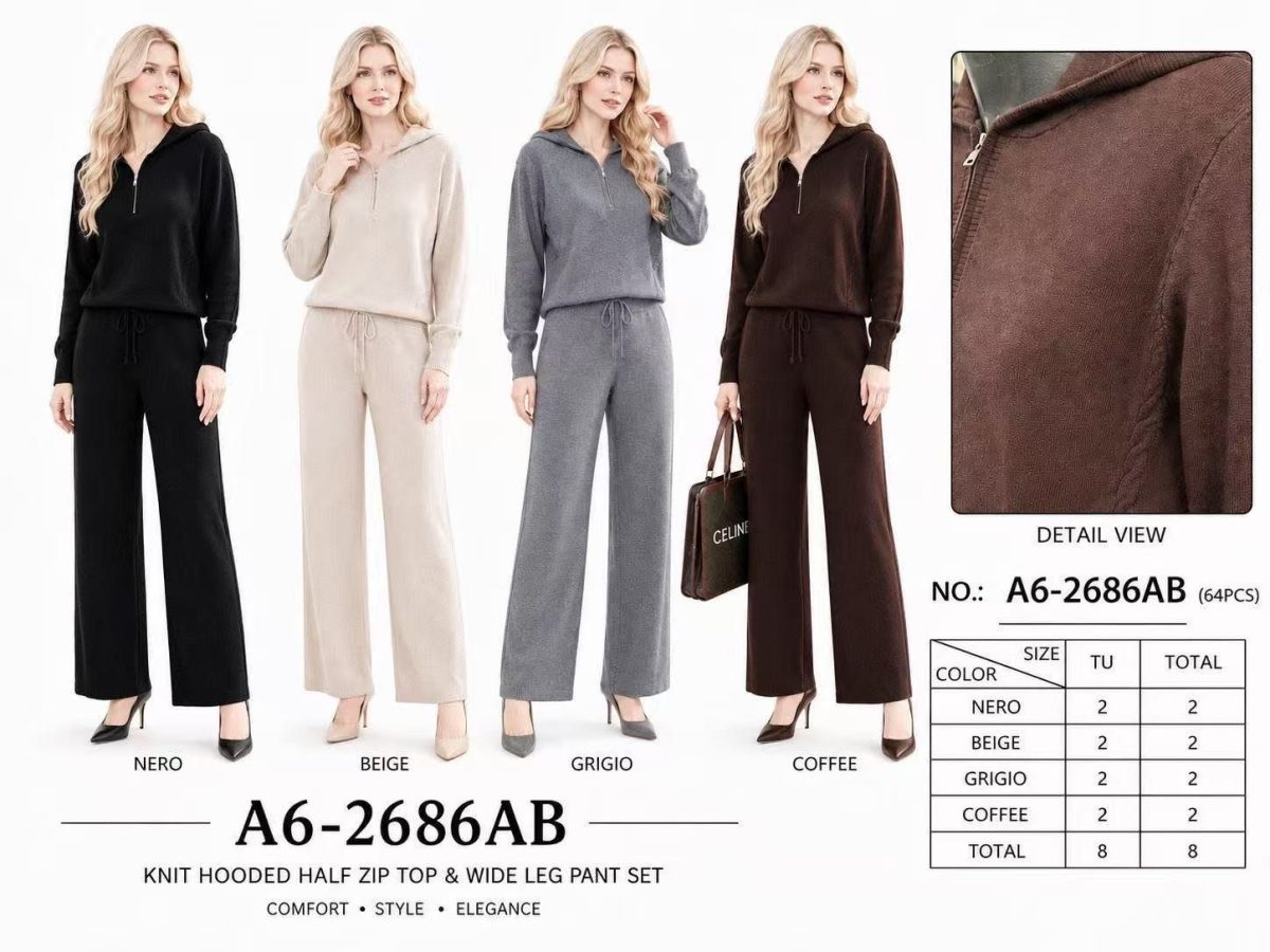 Komplety Damskie wloskie _size uni_ paczka 8szt_ mix kolor 6649682