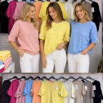 Swetry Damskie wloskie _size uni_ paczka 6szt_ mix kolor 6649695