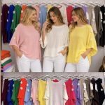 Swetry Damskie wloskie _size uni_ paczka 6szt_ mix kolor 6649696