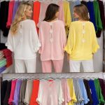 Swetry Damskie wloskie _size uni_ paczka 6szt_ mix kolor 6649697