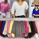 Swetry Damskie wloskie _size uni_ paczka 6szt_ mix kolor 6649698