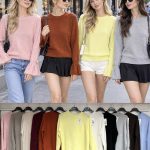 Swetry Damskie wloskie _size uni_ paczka 6szt_ mix kolor 6649701