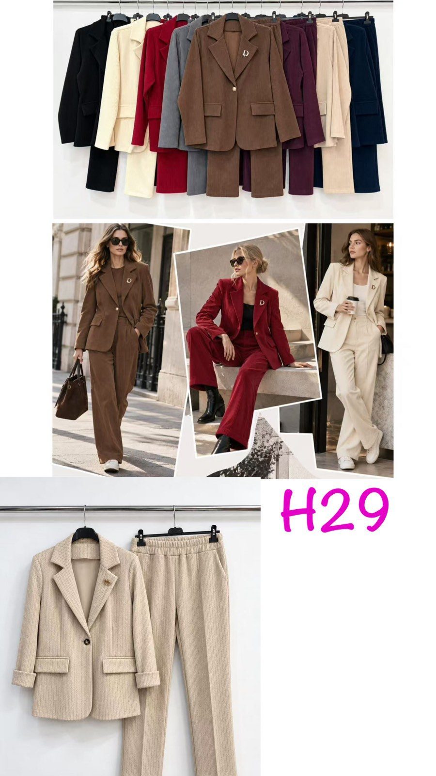 Komplety Damskie wloskie _size uni_ paczka 6szt_ mix kolor 9782283