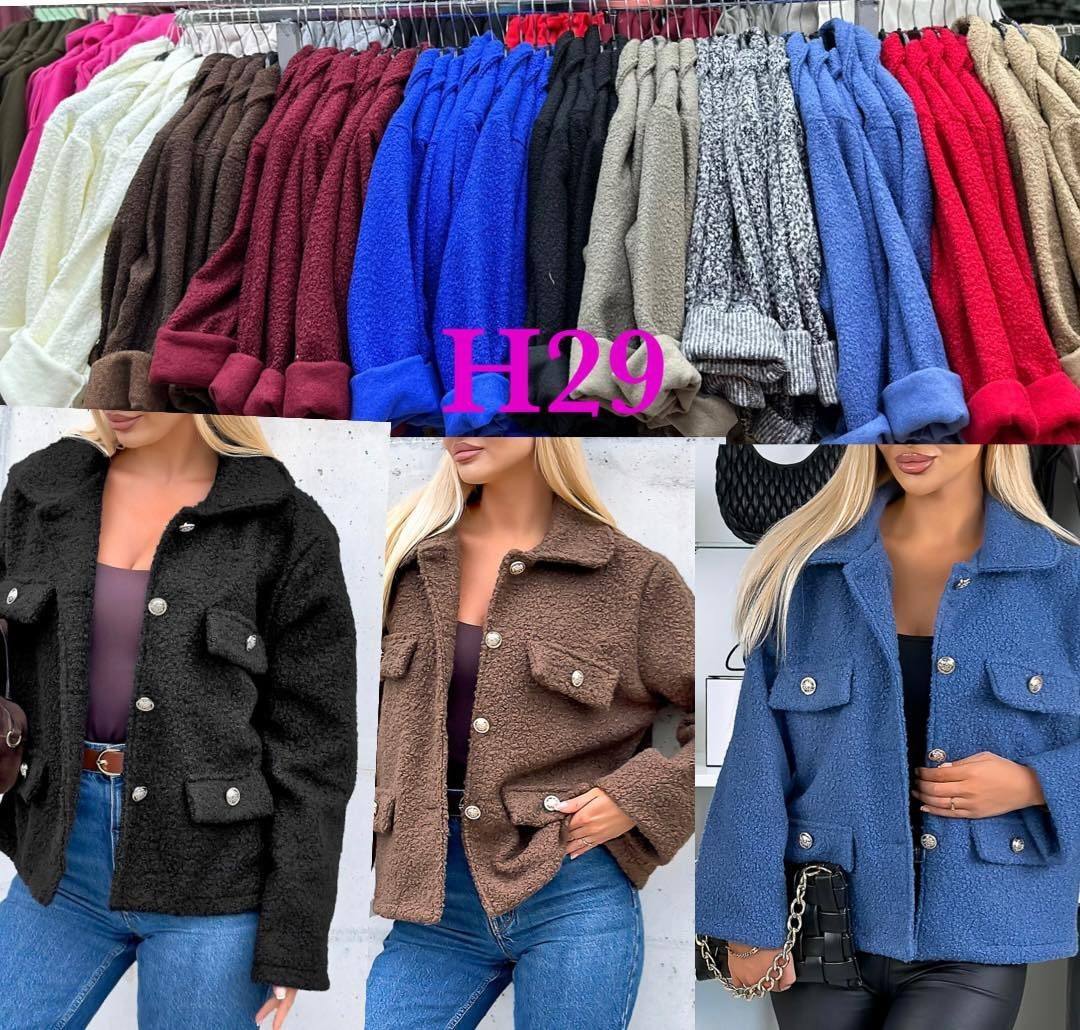 Kurtki Alpaka Damskie wloskie _size uni_ paczka 6szt_ mix kolor 9782288