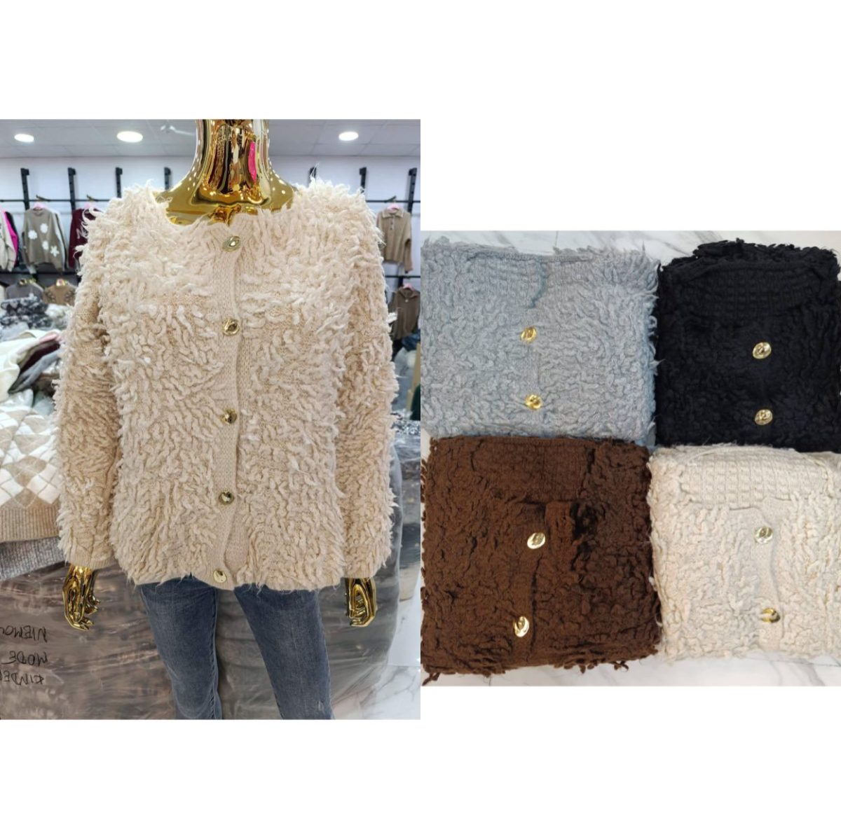 Swetry Alpaka Damskie TURECKA _size uni_ paczka 6szt_ mix kolor 7021630