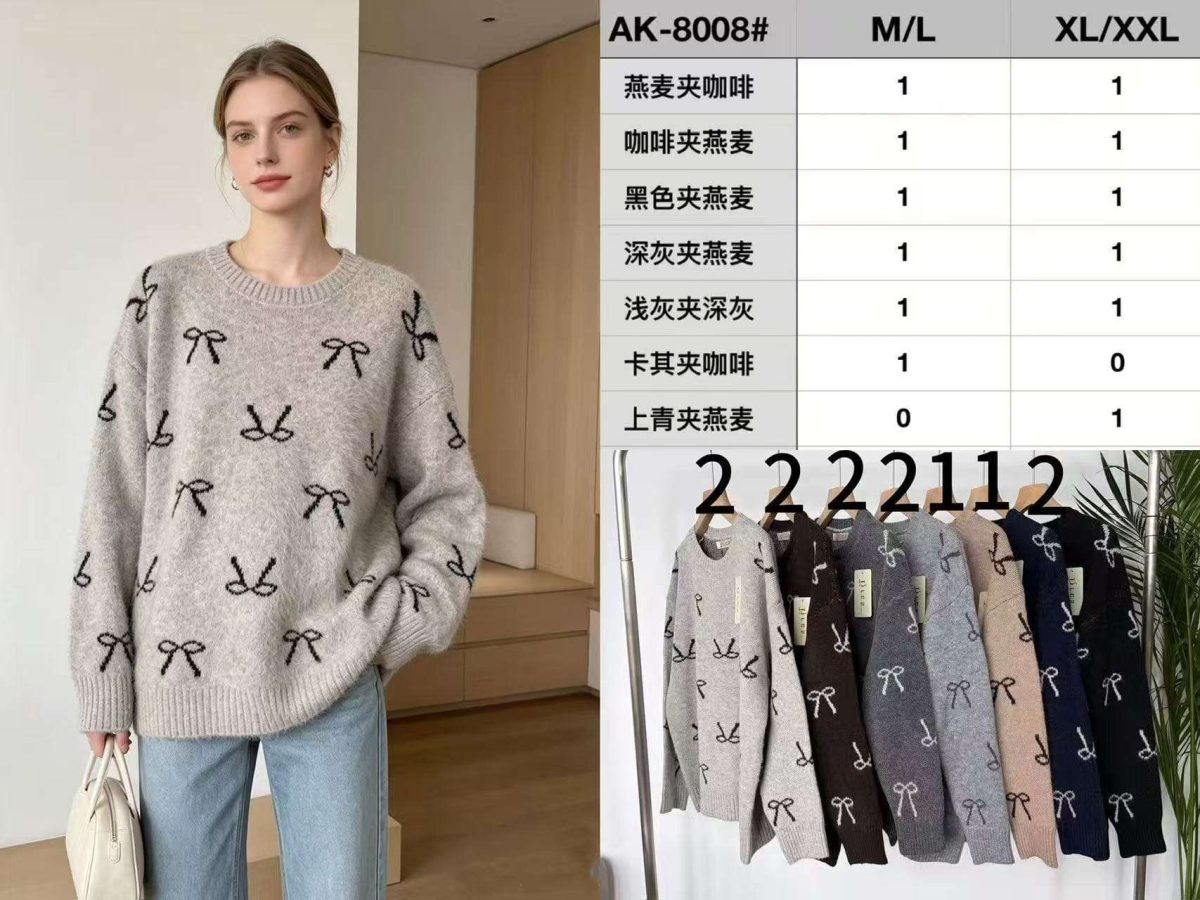 Swetry DAMSKA _size m-2xl_paczka 12 szt_mixkolor 7021631