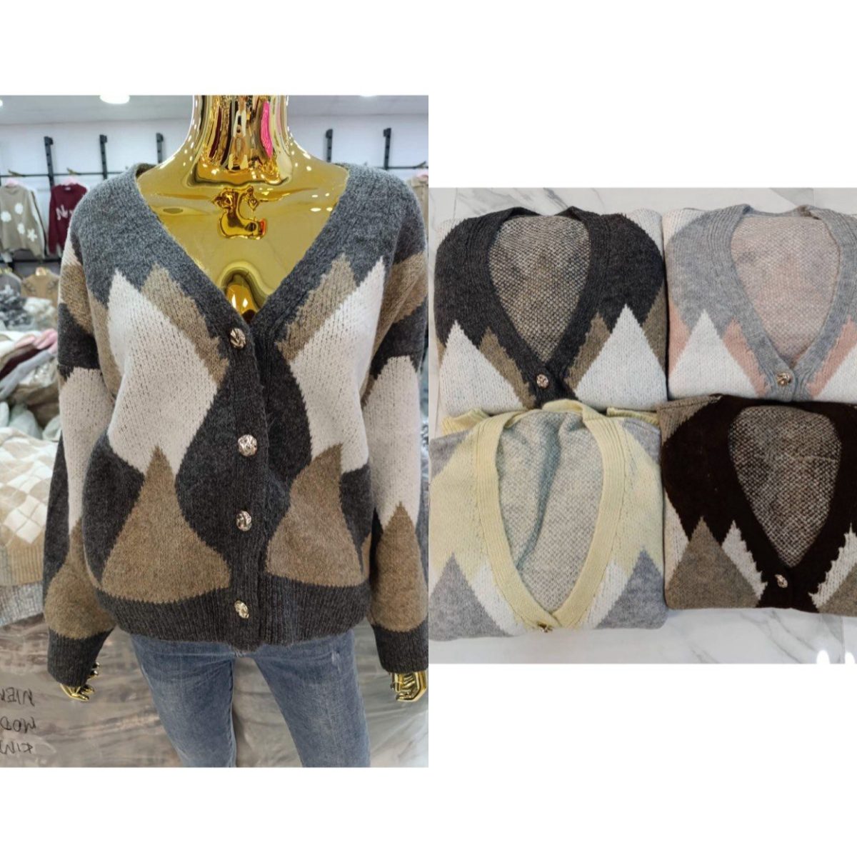 Swetry Damskie TURECKA _size uni_ paczka 6szt_ mix kolor 7021634