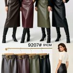 Spódnica długa skórzane DAMSKA _size s-l_paczka 12 szt_mixkolor 7021639