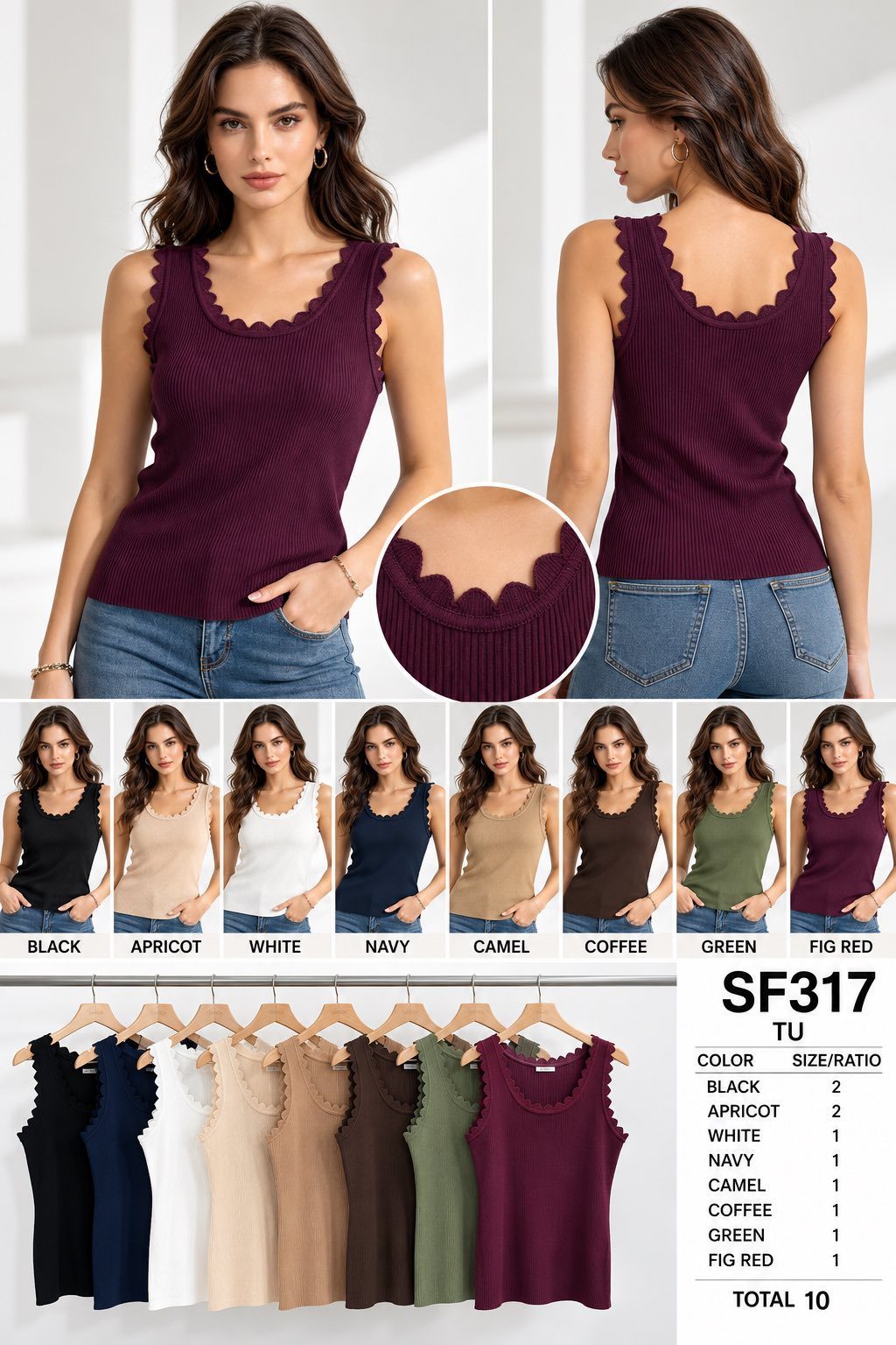 Bluzki DAMSKA TURECKA _size uni_paczka 10 szt_mixkolor 7021666