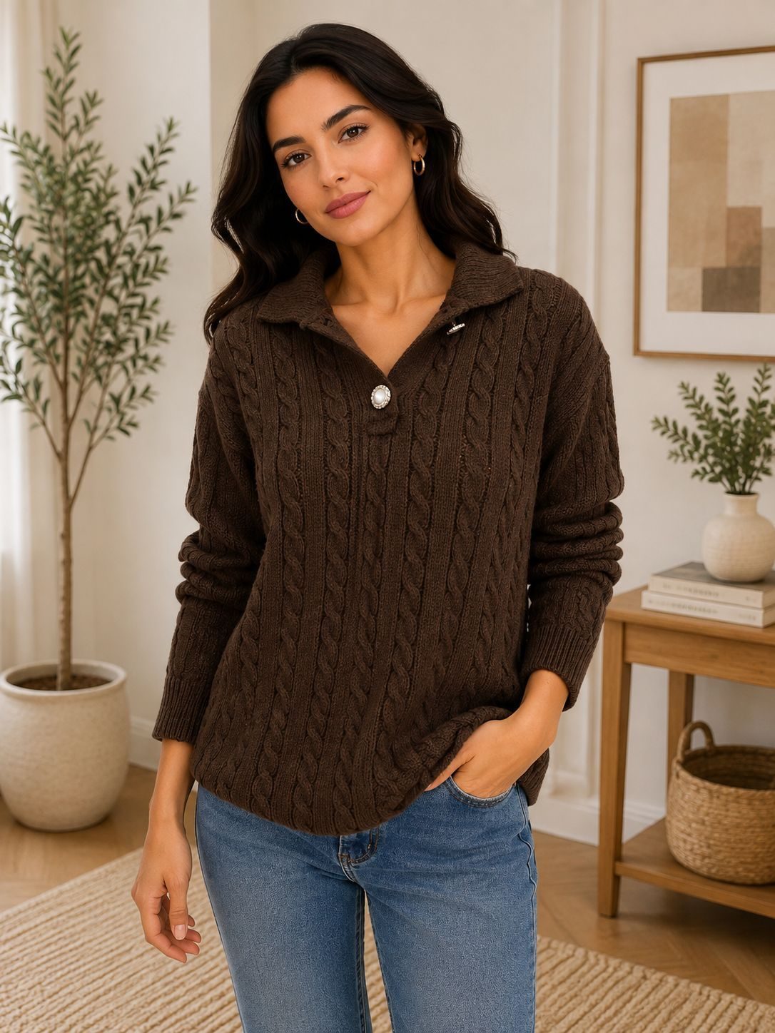 Swetry Damskie TURECKA _size uni_ paczka 6szt_ 1 kolor 7021689