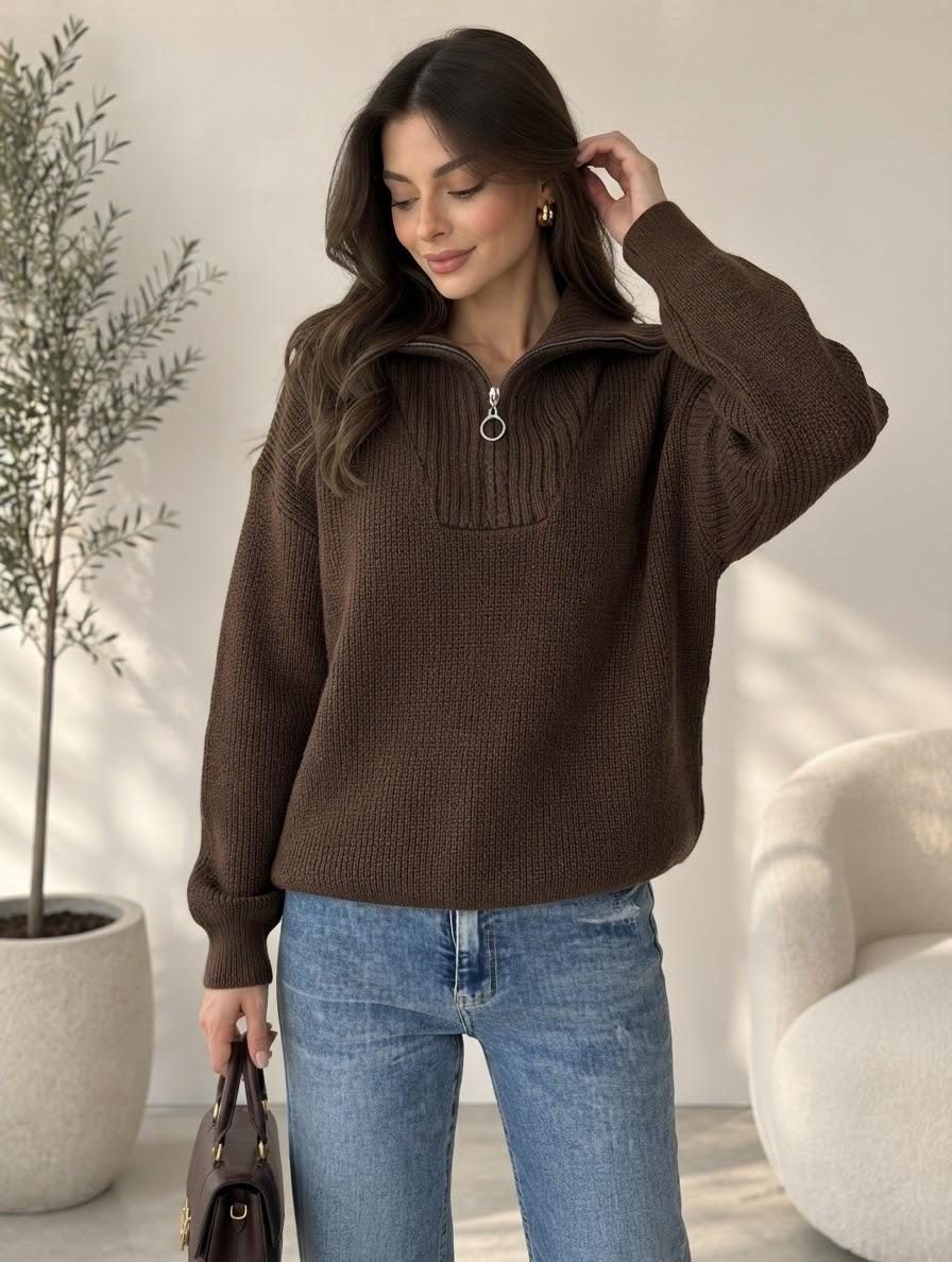 Swetry Damskie TURECKA _size uni_ paczka 6szt_ 1 kolor 7021696