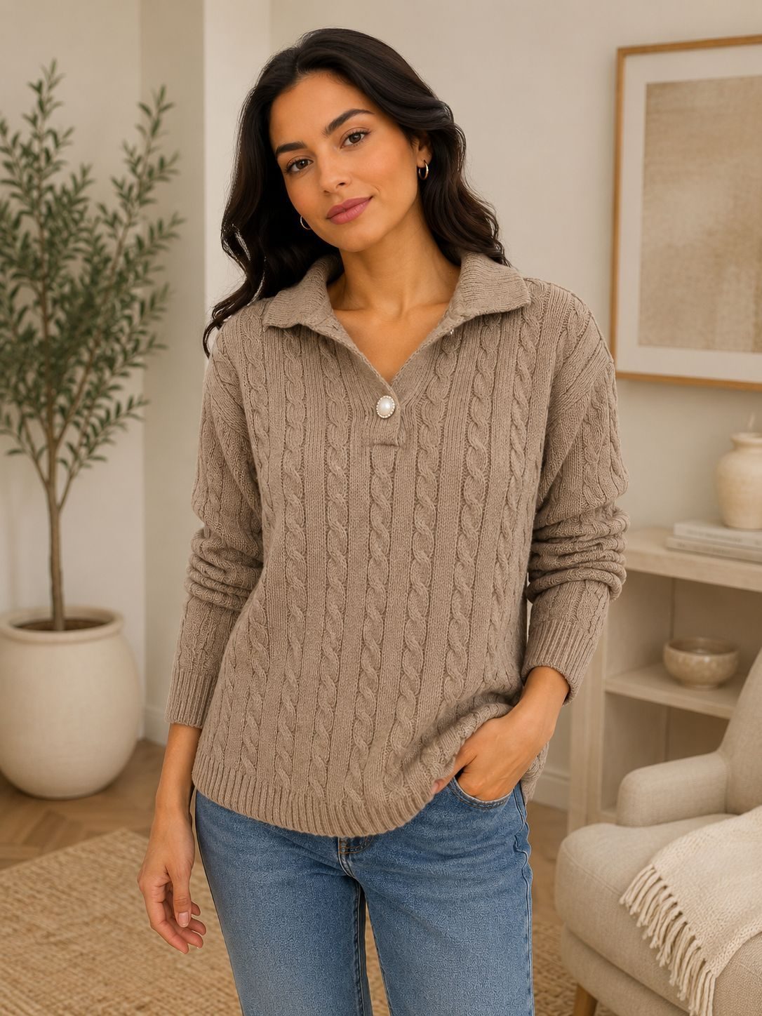 Swetry Damskie TURECKA _size uni_ paczka 6szt_ 1 kolor 7021697