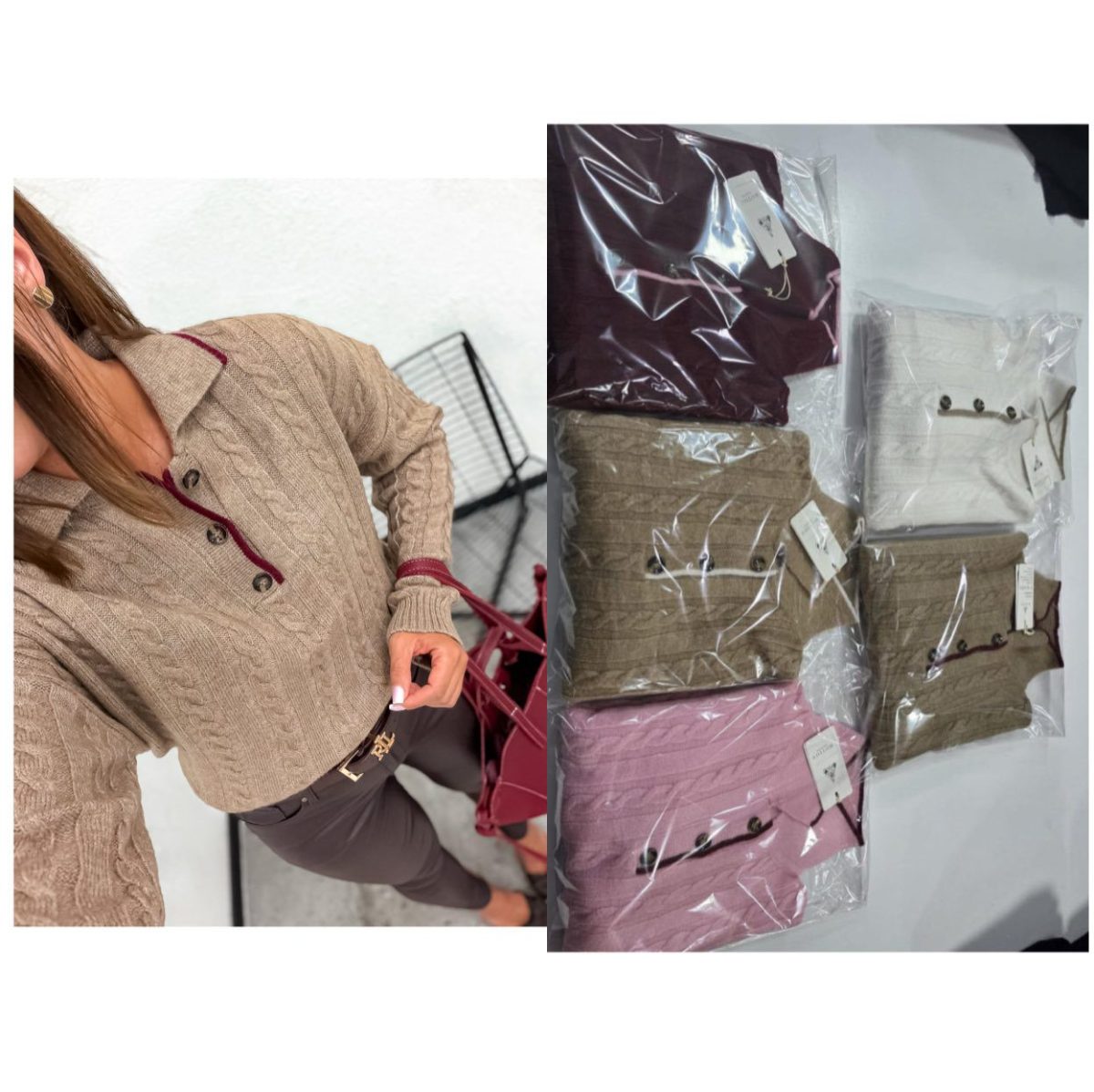 Swetry Damskie TURECKA _size uni_ paczka 6szt_ mix kolor 7021706