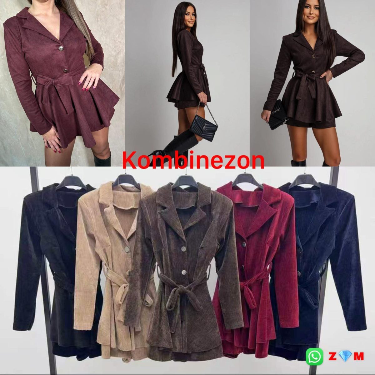 Kombinezony Damskie _size uni_ paczka 6szt_ mix kolor 7021855