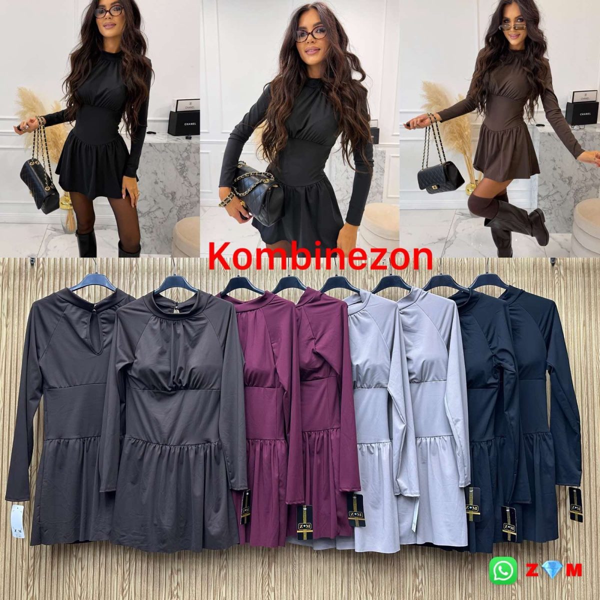 Kombinezony Damskie _size uni_ paczka 6szt_ mix kolor 7021864