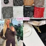 Swetry  Damskie TURECKA  _size uni_ paczka 6szt_ mix kolor 7021921