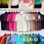 Swetry Damskie wloskie _size uni_ paczka 6szt_ mix kolor 7022027