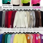 Swetry Damskie wloskie _size uni_ paczka 6szt_ mix kolor 7022031