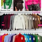 Swetry Damskie wloskie _size uni_ paczka 6szt_ mix kolor 7022034