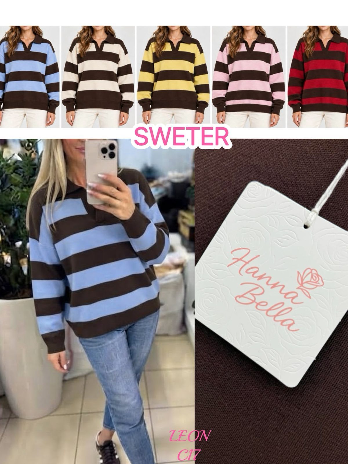 Swetry Damskie _size uni_ paczka 6szt_ mix kolor 7021927