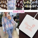 Swetry Damskie _size uni_ paczka 6szt_ mix kolor 7021931