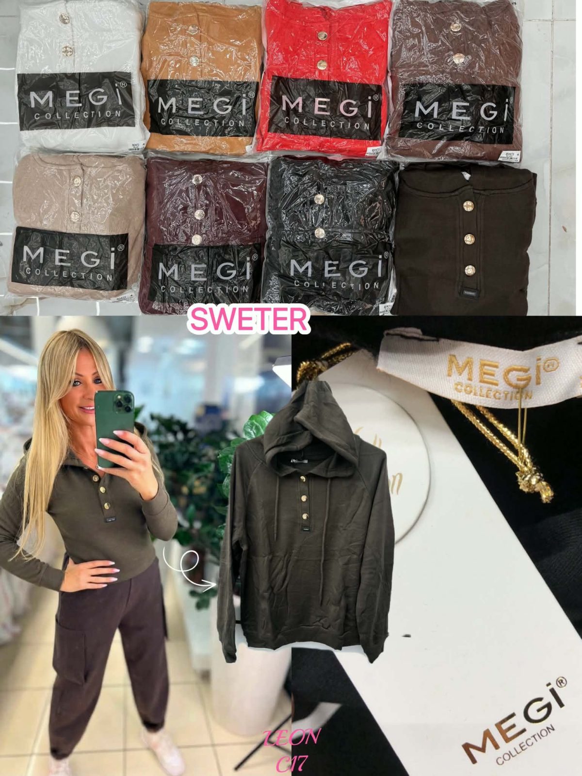 Swetry Damskie TURECKA _size uni_ paczka 6szt_ mix kolor 7021933