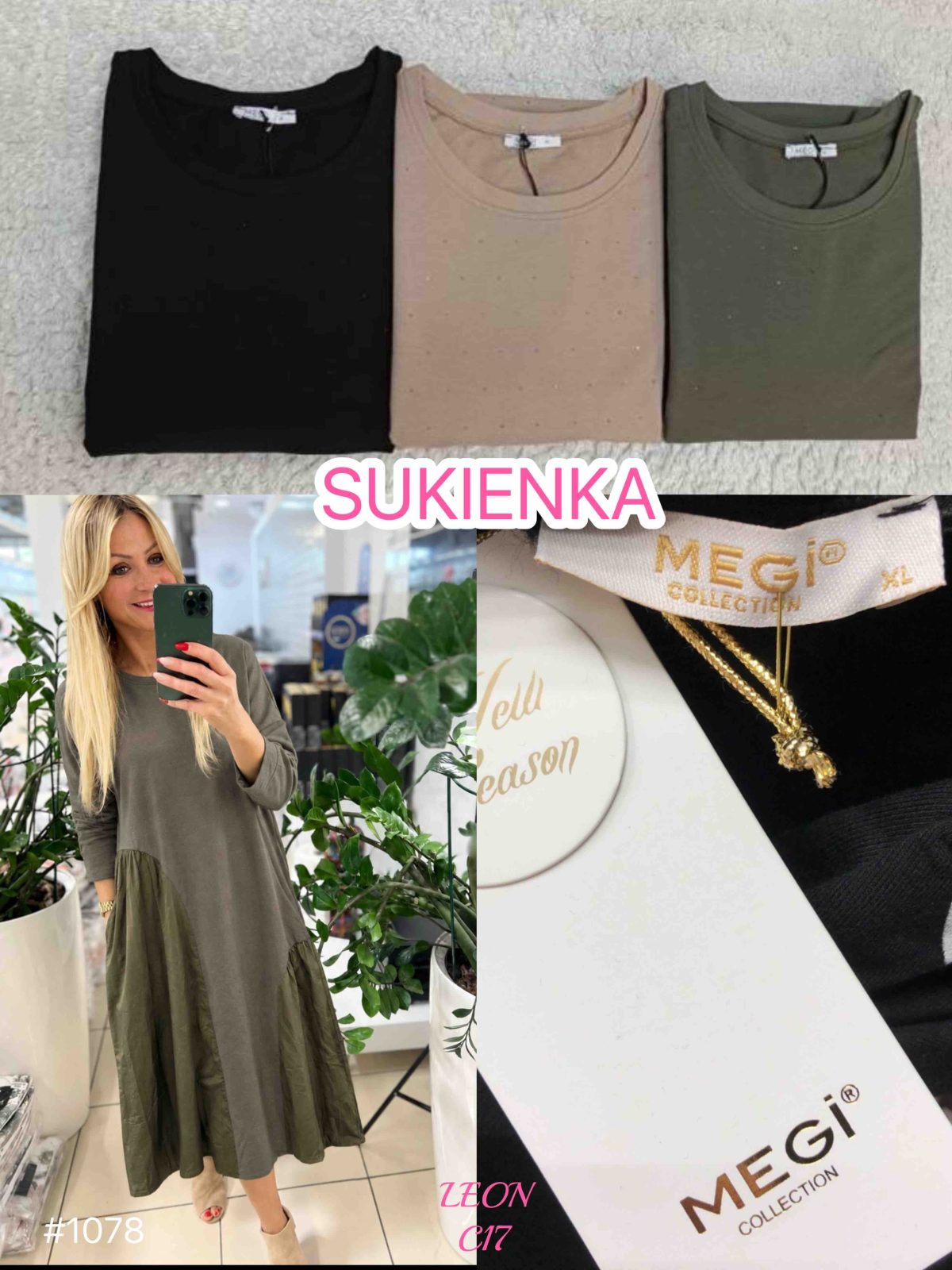 Sukienki Damskie TURECKA _size uni_ paczka 6szt_ mix kolor 7021952