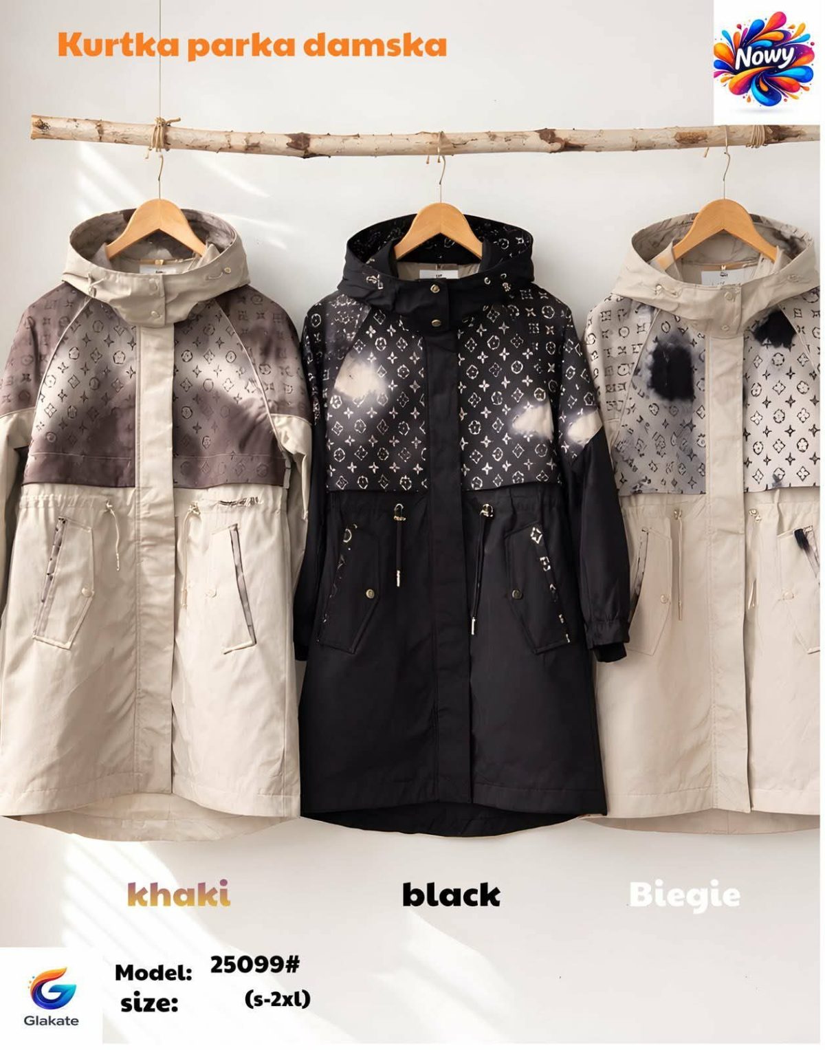 Kurtki Damskie _size s-2xl_paczka 5szt_1 kolor 6129829