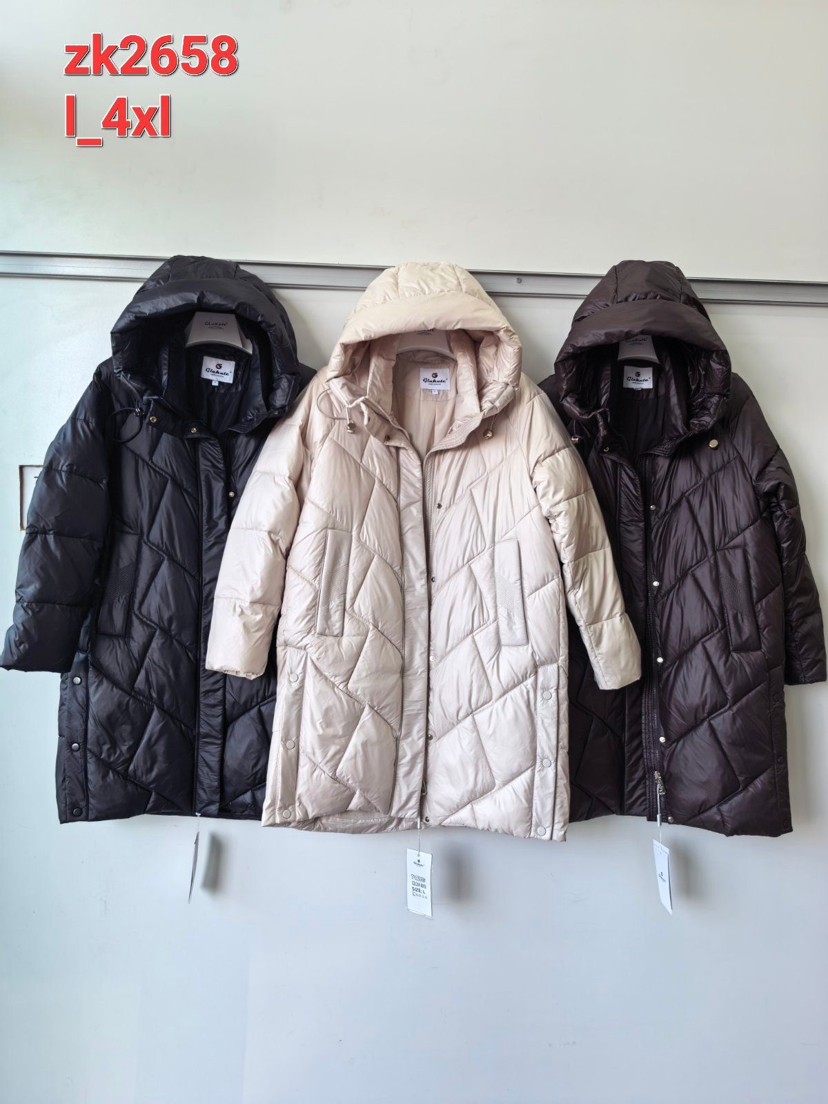 Kurtki Damskie _size l-4xl_paczka 5szt_1 kolor 6129837