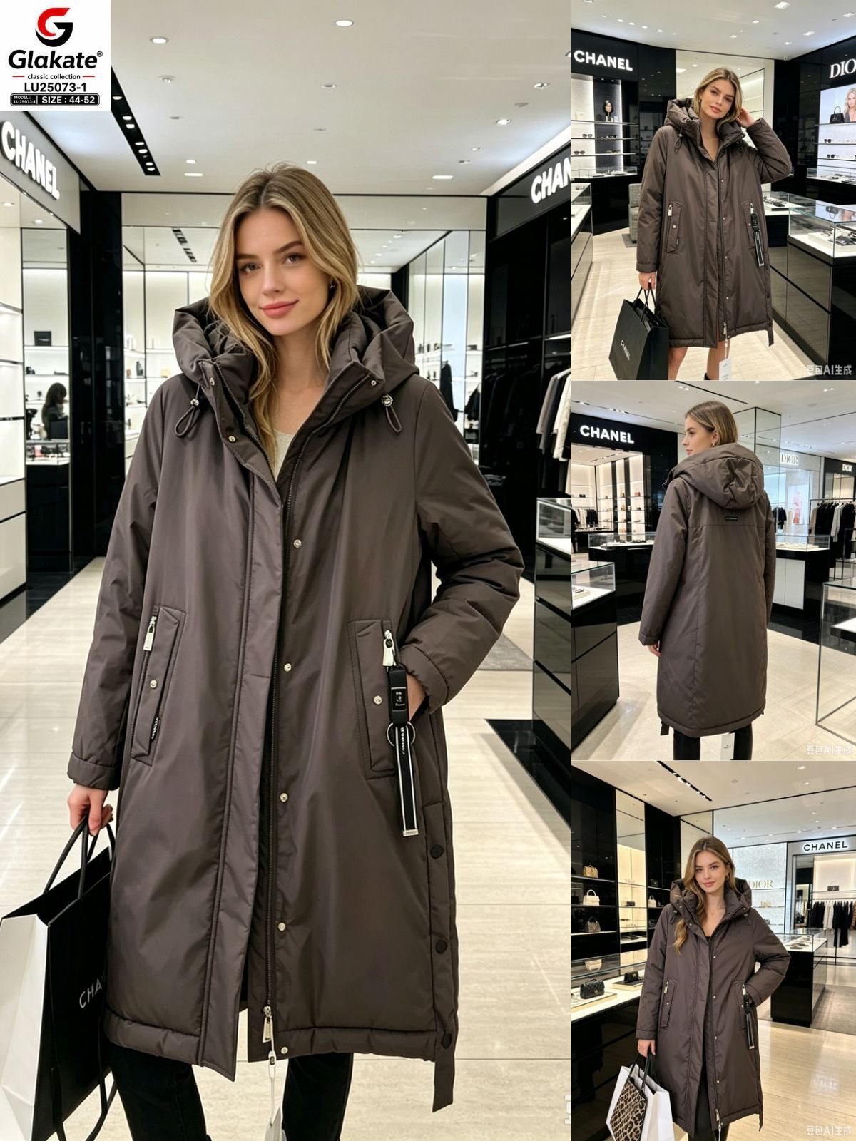 Kurtki Damskie _size 44-52_paczka 5szt_1 kolor 6129869