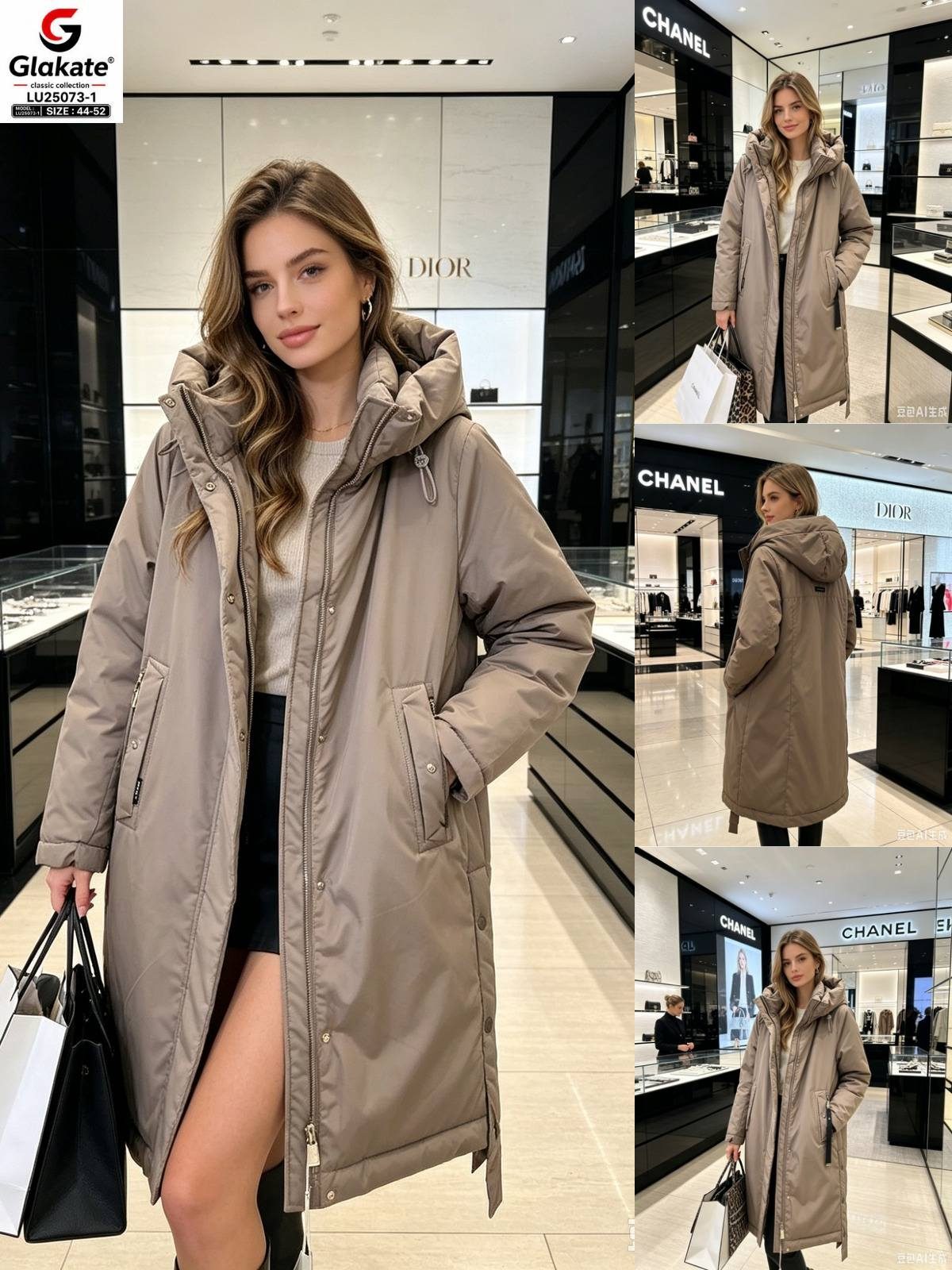Kurtki Damskie _size 44-52_paczka 5szt_1 kolor 6129871