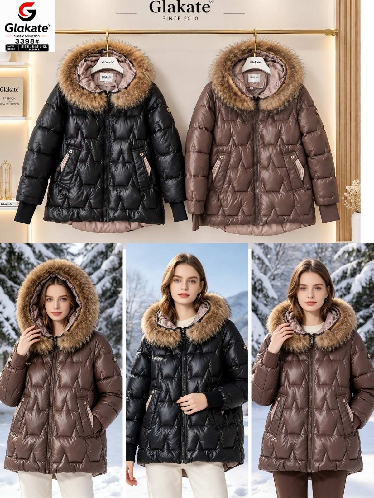 Kurtki Damskie _size s-xl_paczka 4szt_1 kolor 6129880