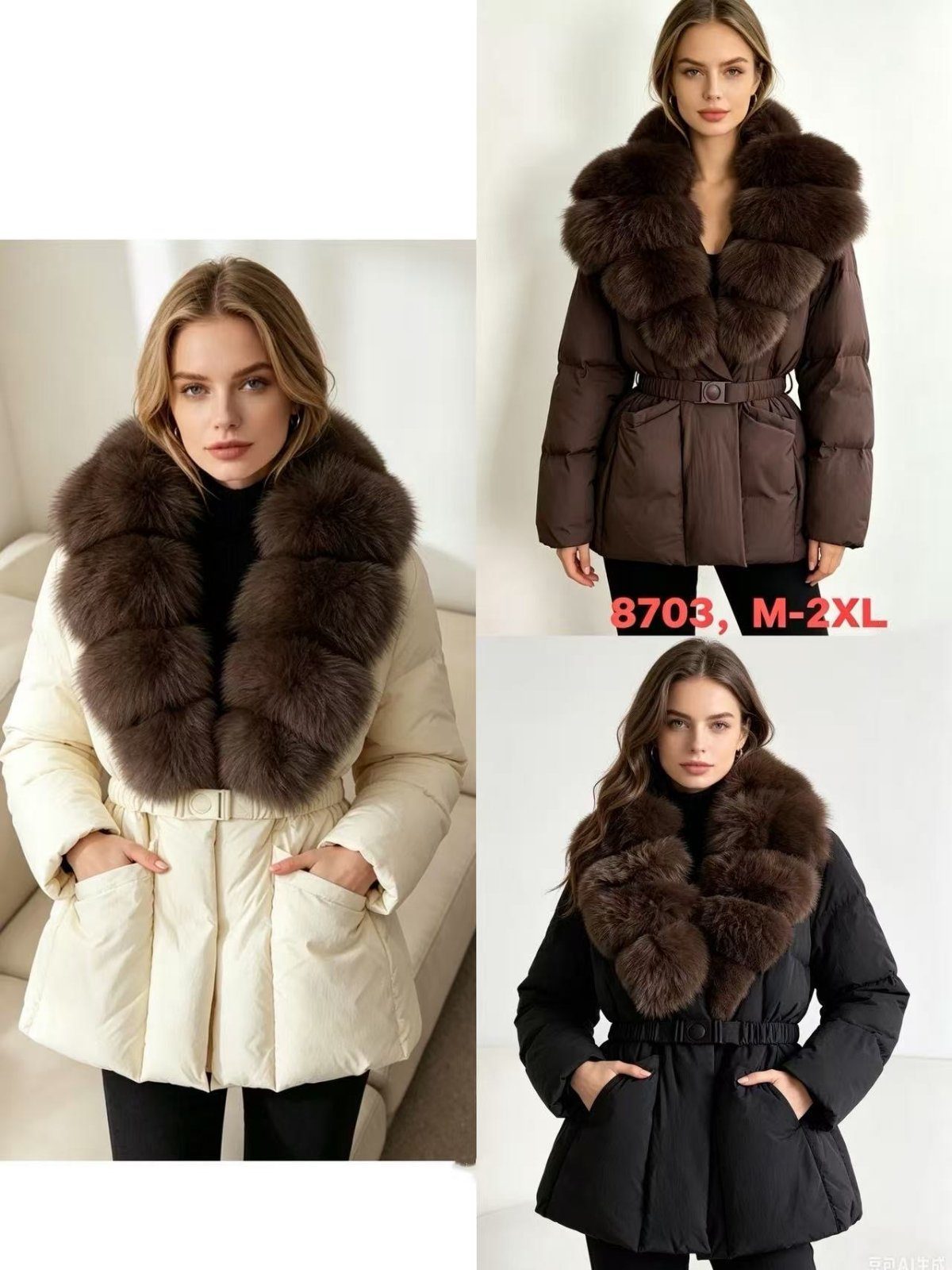 Kurtki Damskie _size m-2xl_paczka 4szt_1 kolor 5099751