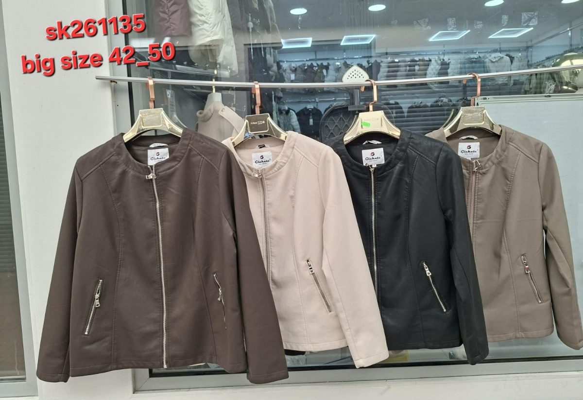 Kurtki skórzane Damskie _size 42-50_paczka 5szt_1 kolor 5099753