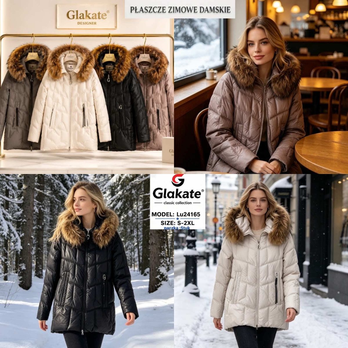 Kurtki Damskie _size s-2xl_paczka 5szt_1 kolor 5099809