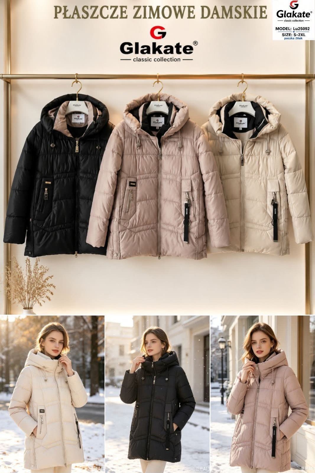Kurtki Damskie _size s-2xl_paczka 5szt_1 kolor 5099812