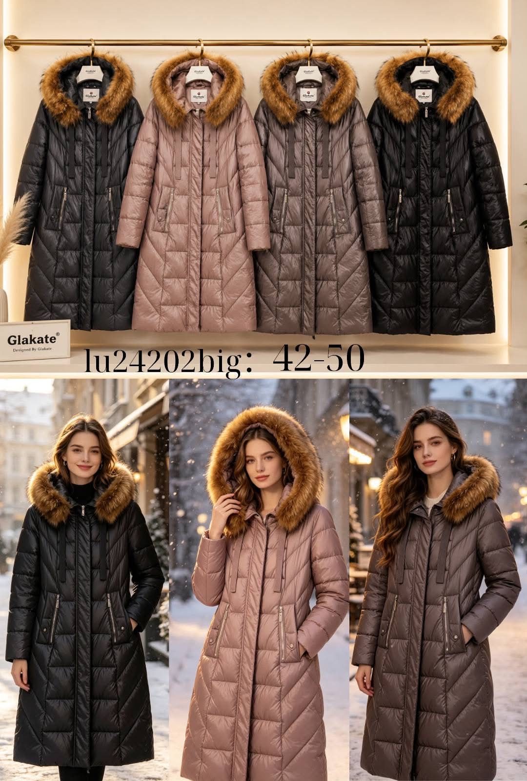 Kurtki Damskie _size 42-50_paczka 5szt_1 kolor 5099816