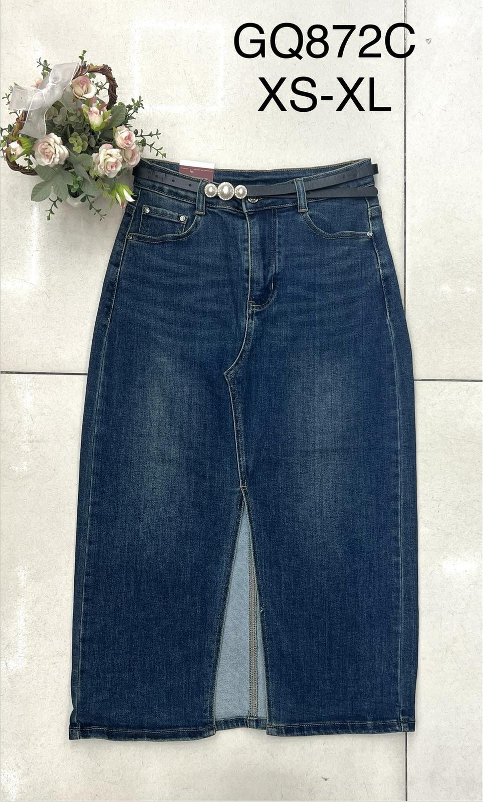 Spódnica długa Jeansowa Damskie _size xs-xl_paczka 10szt_ 5099984