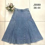 Spódnica długa Jeansowa Damskie _size 36-44_paczka 10szt_ 5099985