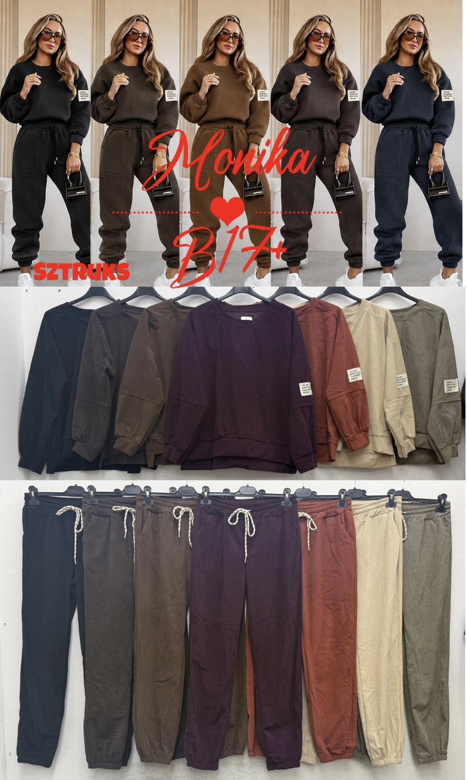 Komplety Damskie wloskie _size uni_ paczka 6szt_ mix kolor 7569116
