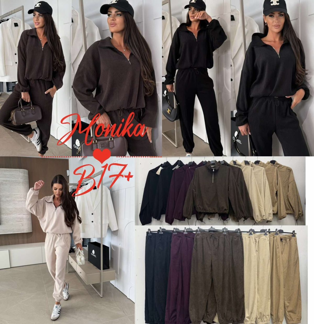 Komplety Damskie wloskie _size uni_ paczka 6szt_ mix kolor 7569117