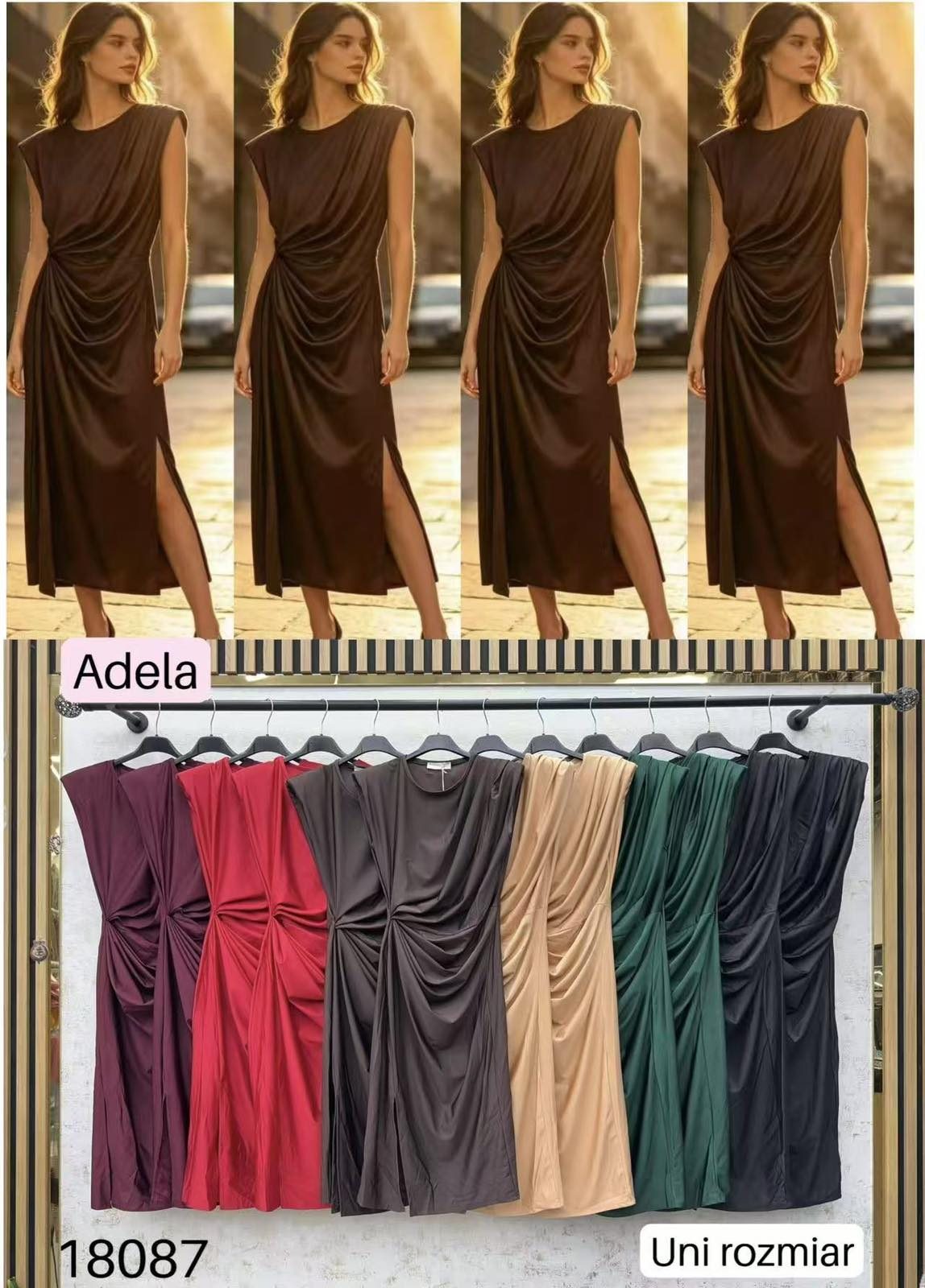 Sukienki Damskie wloskie _size uni_ paczka 6szt_ mix kolor 7569134
