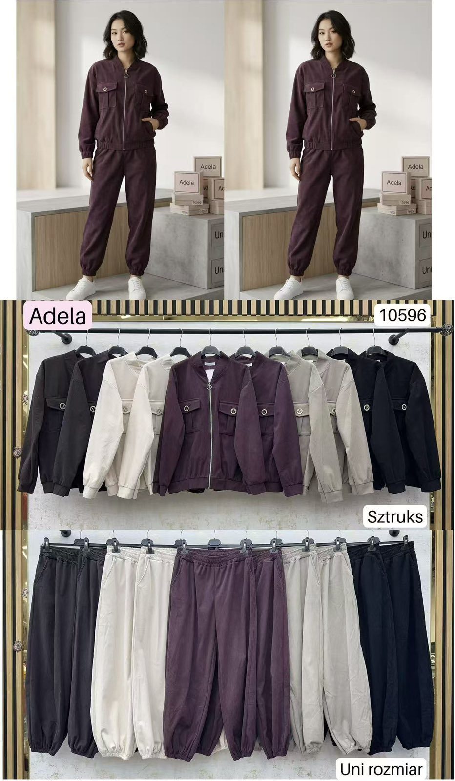 Komplety Damskie wloskie _size uni_ paczka 6szt_ mix kolor 7569146
