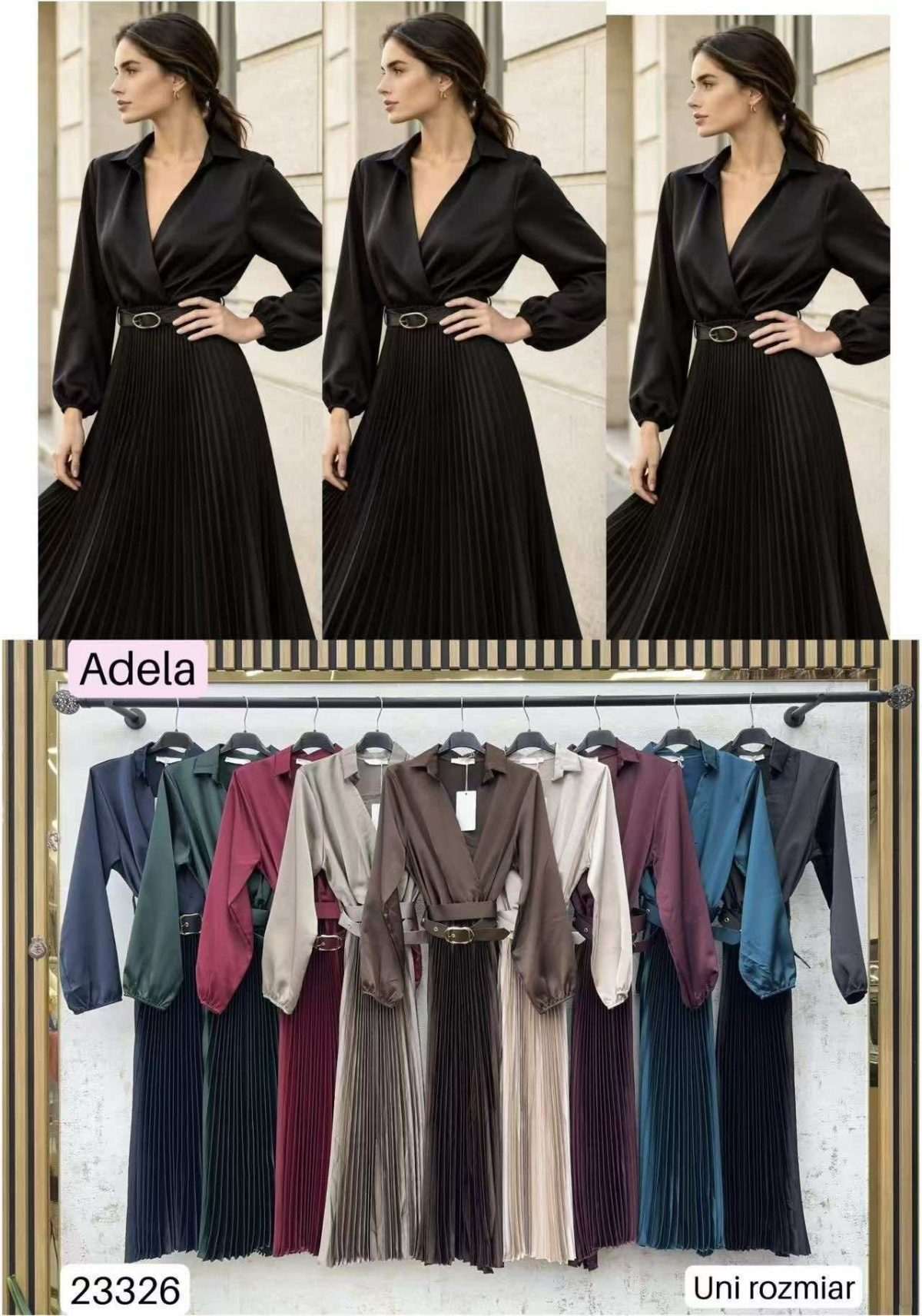 Sukienki Damskie wloskie _size uni_ paczka 6szt_ mix kolor 7569160