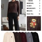 Swetry Damskie wloskie _size uni_ paczka 10szt_ mix kolor 7569175